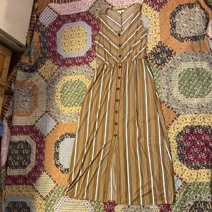 💃Maurice’s gold striped maxi dress